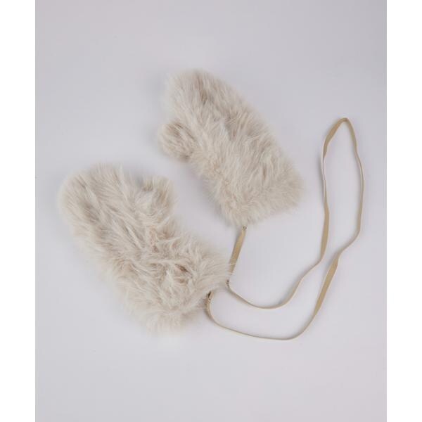 フェイバリット スキナモノ（FAVORITE SUKINAMONO）/MAFFORA MONTON WITH STRAP ストラップ付ファーグローブ《ALPO》