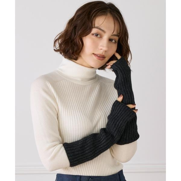 フェイバリット スキナモノ（FAVORITE SUKINAMONO）/ミドルゲージカシミヤ リブアームウォーマー《ASAUCE MELER》