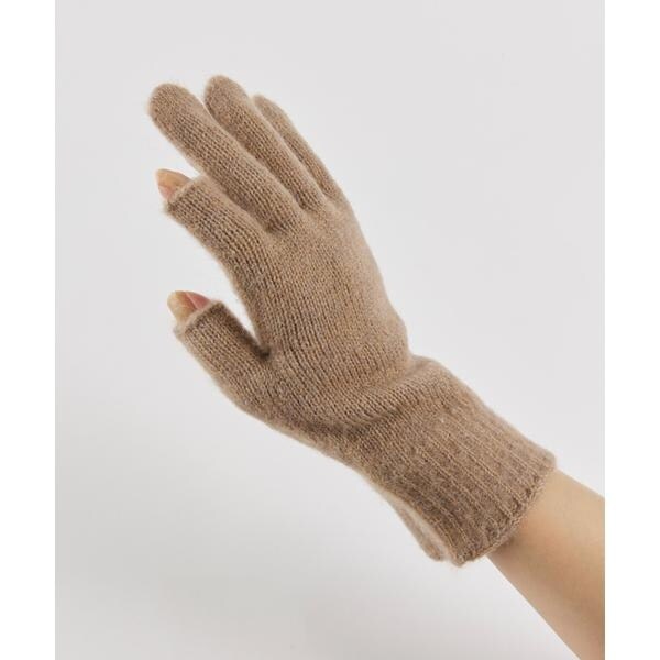 フェイバリット スキナモノ（FAVORITE SUKINAMONO）/インデックスフィンガーレス ニットグローブ《ALPO》