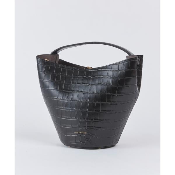 フェイバリット スキナモノ（FAVORITE SUKINAMONO）/LILY CROC embossed leather 2way ハンドバッグ《FEEL AND TA