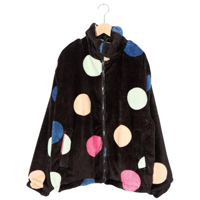 【NEW】スカラー（ScoLar）/ScoLar スカラー カラフルドット柄 双面フランネルブルゾン