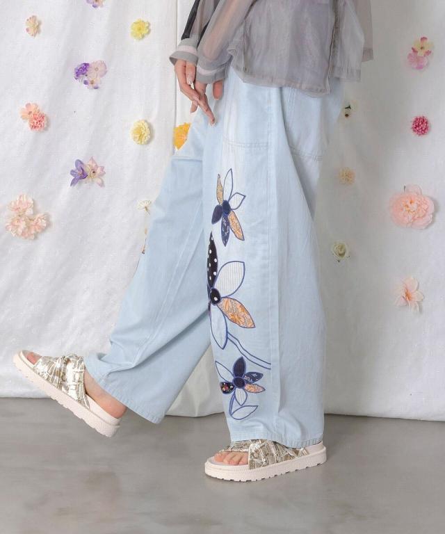NEW】スカラー（ScoLar）/ScoLar スカラー パッチワークお花アップリケ