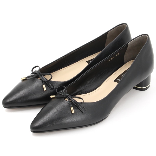 マッキントッシュ ロンドン（MACKINTOSH LONDON）/ポインテッドトゥリボンモチーフパンプス