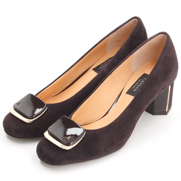 ランバン コレクション（LANVIN COLLECTION）/ラウンドスクエアトゥモチーフパンプス