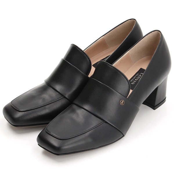 【NEW】ランバン コレクション（LANVIN COLLECTION）/オールウェザー対応ヒールアップレザーローファー