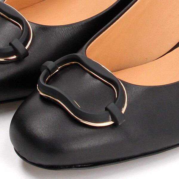 ランバン コレクション（LANVIN COLLECTION）/バックルモチーフスクエアトゥパンプススクエアトゥパンプス_3