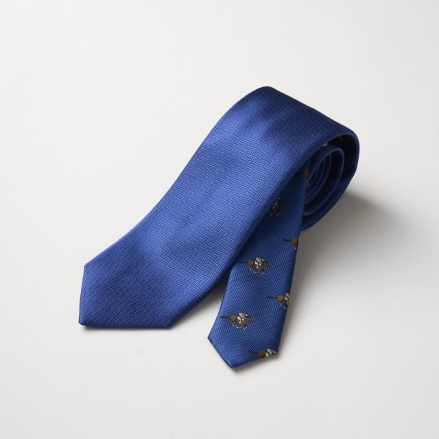 【NEW】アクアスキュータム（AQUASCUTUM）/【ネクタイ】アクアスキュータム｜クレリックタイ ソリッド/ジョッキー 干支馬モチーフ
