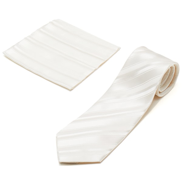 【NEW】アクアスキュータム（AQUASCUTUM）/【フォーマルタイ】アクアスキュータム｜ジャカードストライプ 同柄ポケットチーフ付き