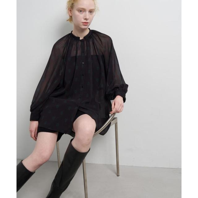 ランバン オン ブルー（LANVIN en Bleu）/Art DECO 100ht ブラウス