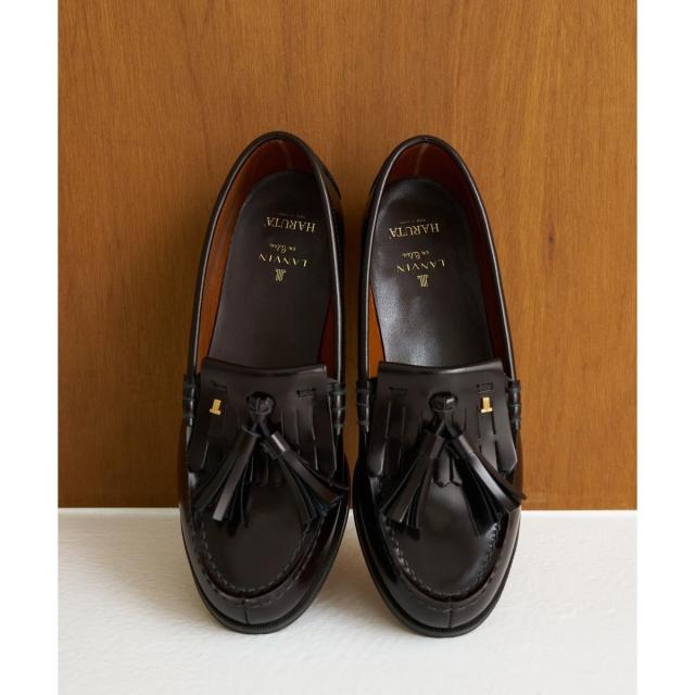 ランバン オン ブルー（LANVIN en Bleu）/【24．5~26．0cm】HARUTA キルトタッセルローファー