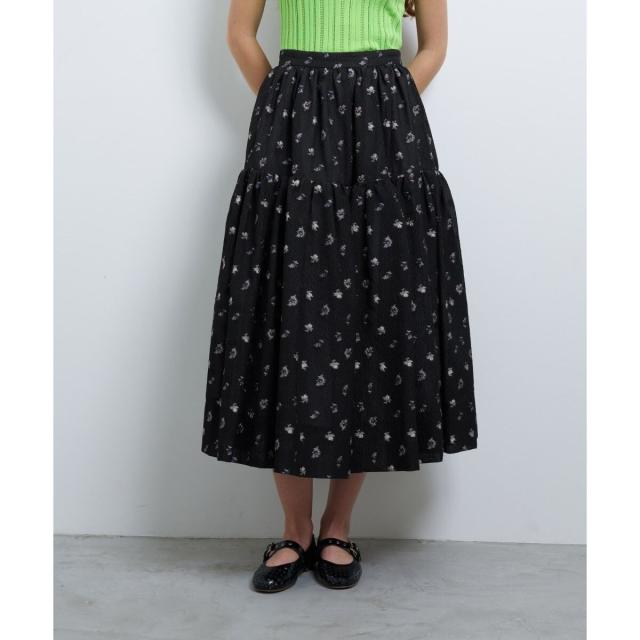 ランバン オン ブルー（LANVIN en Bleu）/fleuretteジャガードスカート_1
