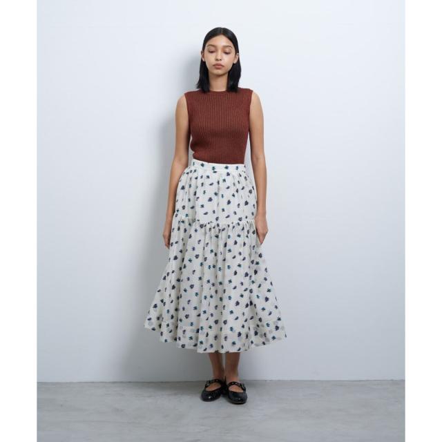 ランバン オン ブルー（LANVIN en Bleu）/fleuretteジャガードスカート_2