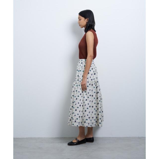 ランバン オン ブルー（LANVIN en Bleu）/fleuretteジャガードスカート_3