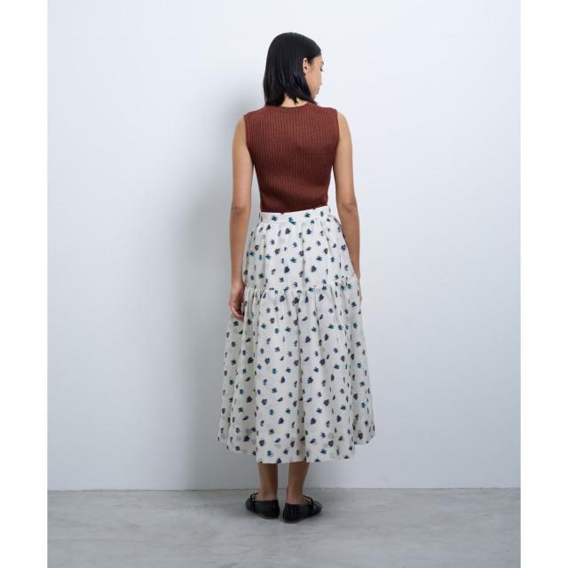 ランバン オン ブルー（LANVIN en Bleu）/fleuretteジャガードスカート_4