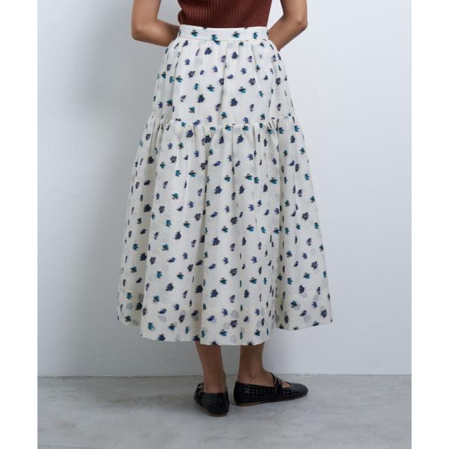 ランバン オン ブルー（LANVIN en Bleu）/fleuretteジャガードスカート_6