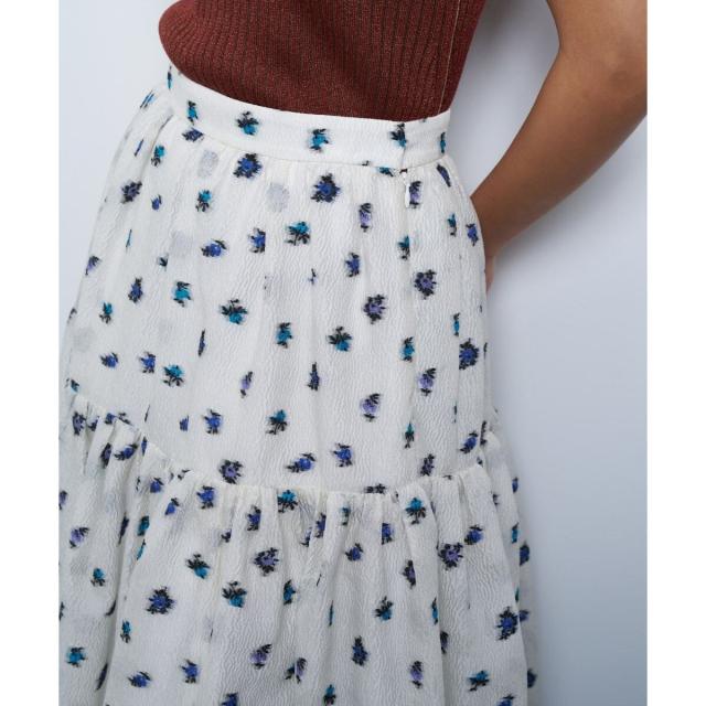 ランバン オン ブルー（LANVIN en Bleu）/fleuretteジャガードスカート_7