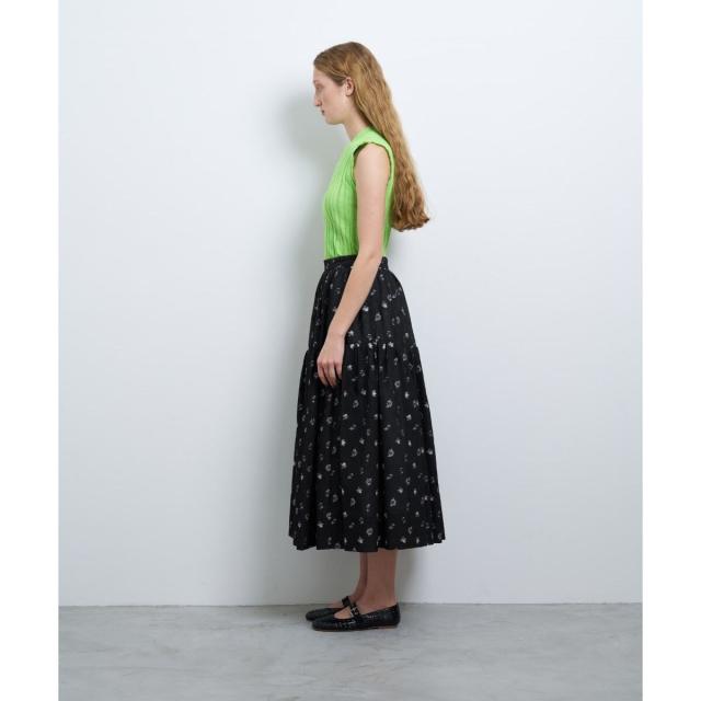 ランバン オン ブルー（LANVIN en Bleu）/fleuretteジャガードスカート_10
