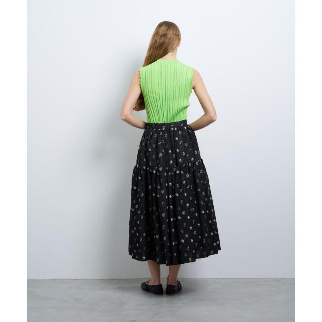 ランバン オン ブルー（LANVIN en Bleu）/fleuretteジャガードスカート_11