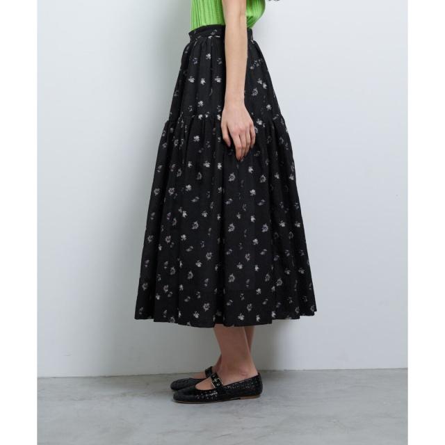 ランバン オン ブルー（LANVIN en Bleu）/fleuretteジャガードスカート_12