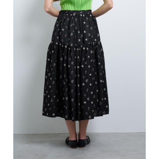 ランバン オン ブルー（LANVIN en Bleu）/fleuretteジャガードスカート_13