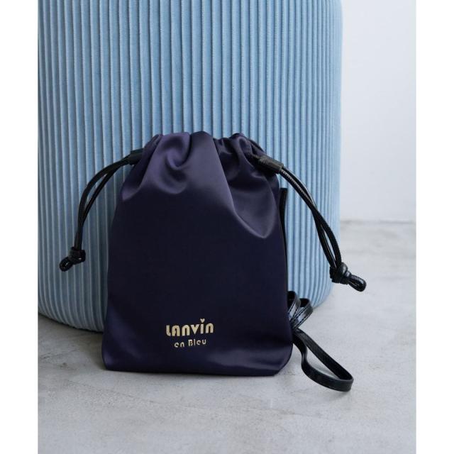 ランバン オン ブルー（LANVIN en Bleu）/サテンドロストショルダーバッグ