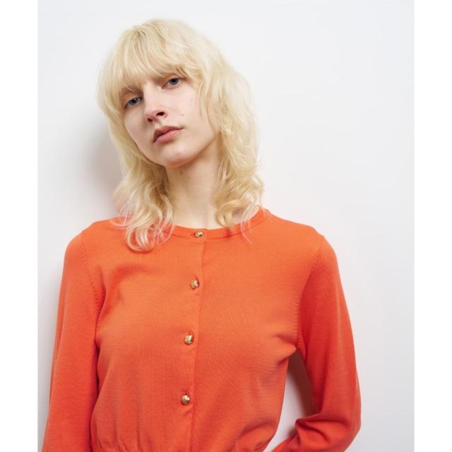 ランバン オン ブルー（LANVIN en Bleu）/メタルボタンベーシックカーディガン