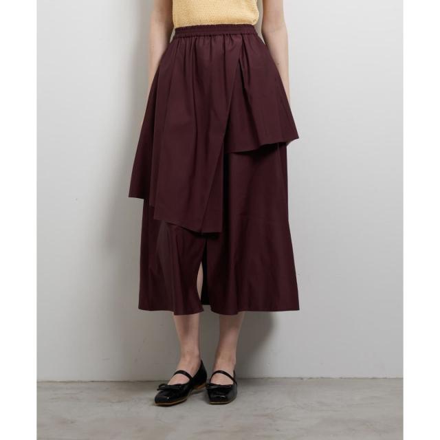 ランバン オン ブルー（LANVIN en Bleu）/アシンメトリーレイヤードスカート