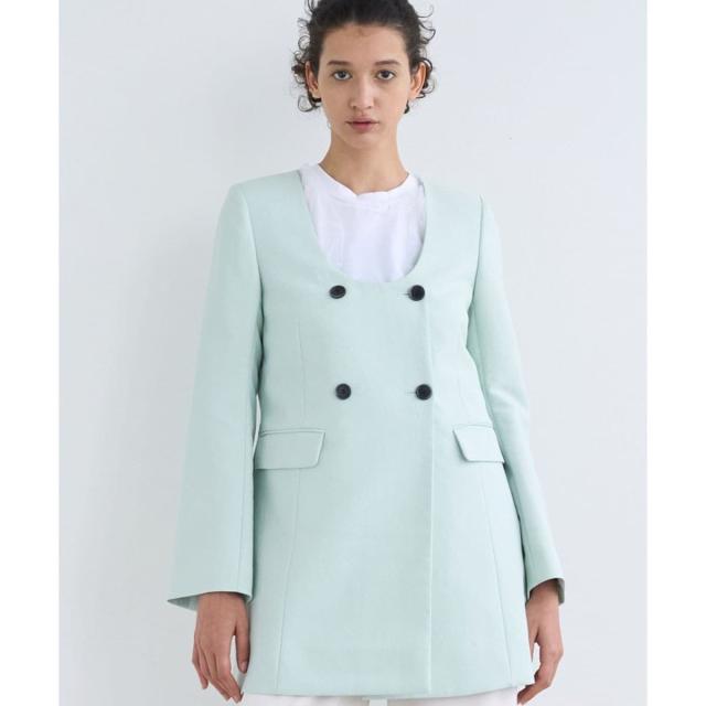 ランバン オン ブルー（LANVIN en Bleu）/【セットアップ対応商品】ドライダブルクロスノーカラージャケット