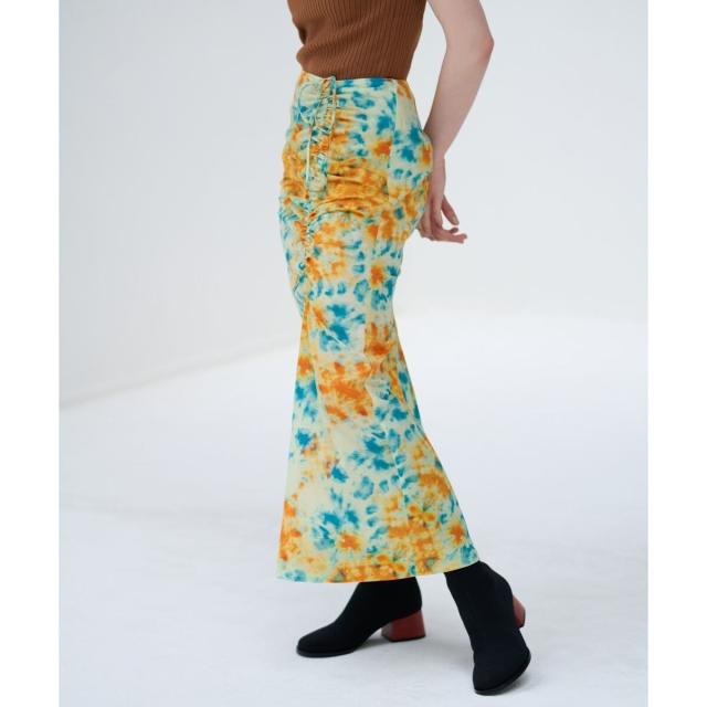 ランバン オン ブルー（LANVIN en Bleu）/【セットアップ対応商品】Kaleidoscopeドロストタイトスカート