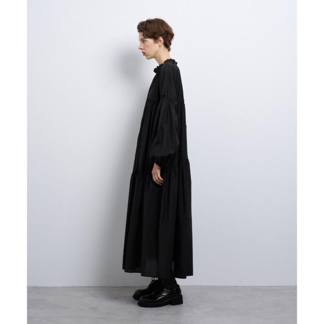 ランバン オン ブルー（LANVIN en Bleu）/シアーワッシャータフタギャザーワンピース_9