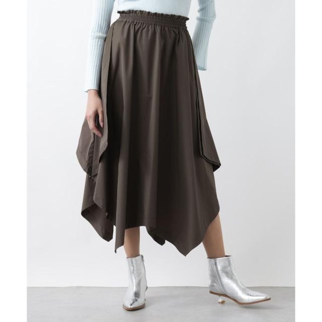 ランバン オン ブルー（LANVIN en Bleu）/スクエアヘムスカート