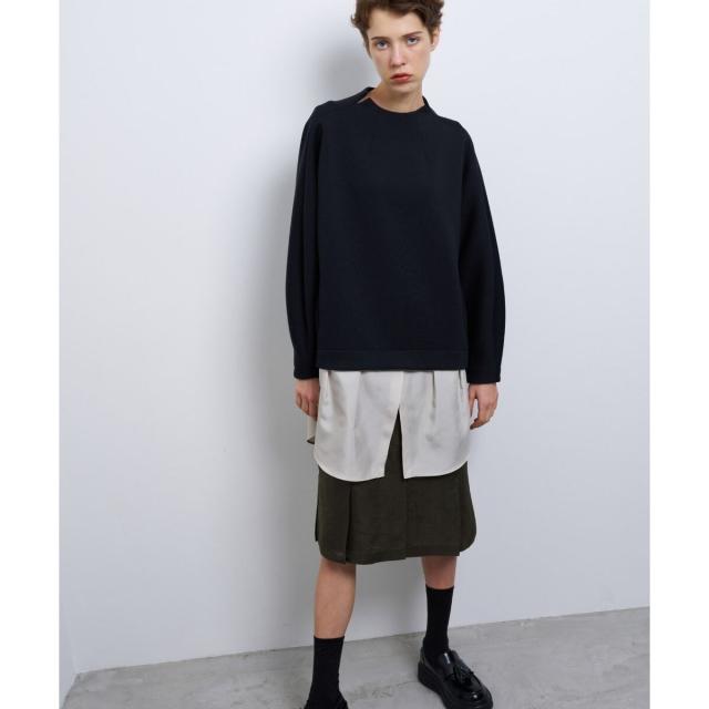 ランバン オン ブルー（LANVIN en Bleu）/レイヤードコンビワンピース