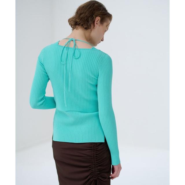 ランバン オン ブルー（LANVIN en Bleu）/ショートレディーカーディガン