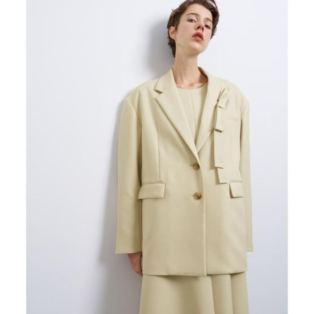 ランバン オン ブルー（LANVIN en Bleu）/リボンブローチテーラードジャケット