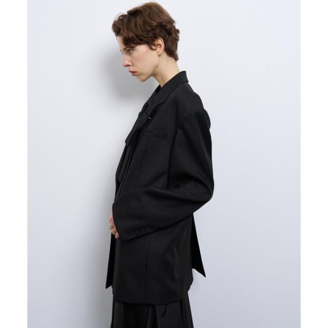 ランバン オン ブルー（LANVIN en Bleu）/リボンブローチテーラードジャケット_5