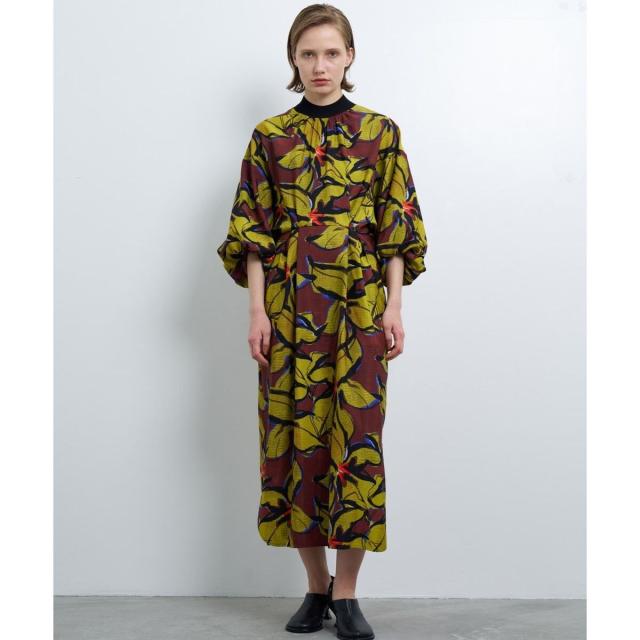 ランバン オン ブルー（LANVIN en Bleu）/BlueAmberプリントワンピース