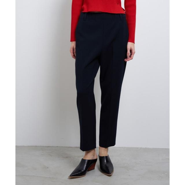 ランバン オン ブルー（LANVIN en Bleu）/ダブルクロスゴムテーパードパンツ