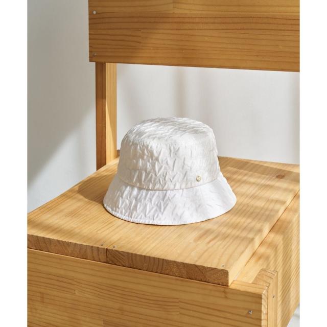 ランバン オン ブルー（LANVIN en Bleu）/ウェーブハートジャガードバケットハット