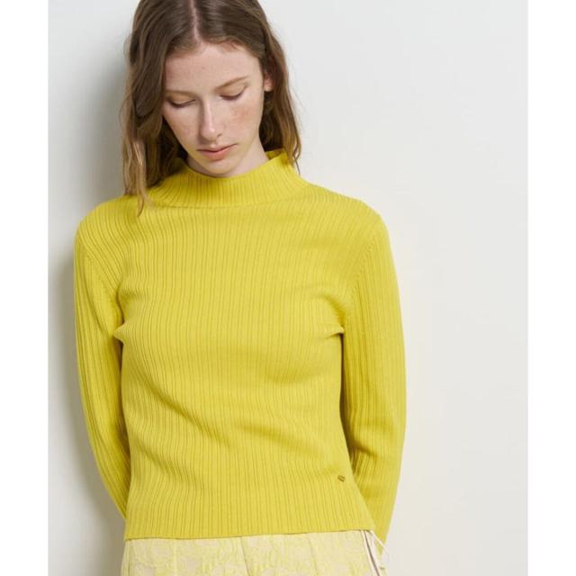 ランバン オン ブルー（LANVIN en Bleu）/ランダムリブハイネックニット_1