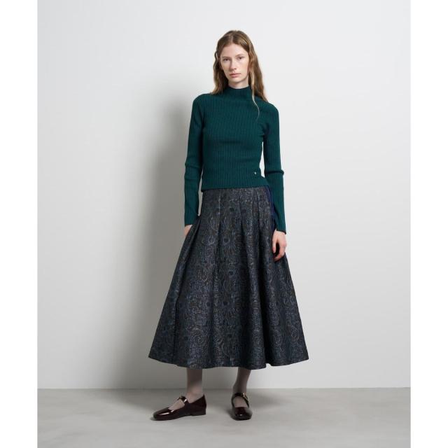 ランバン オン ブルー（LANVIN en Bleu）/ランダムリブハイネックニット_4