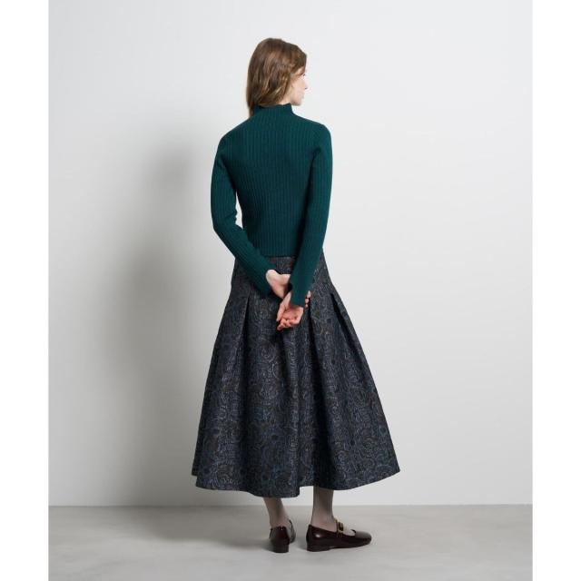 ランバン オン ブルー（LANVIN en Bleu）/ランダムリブハイネックニット_6