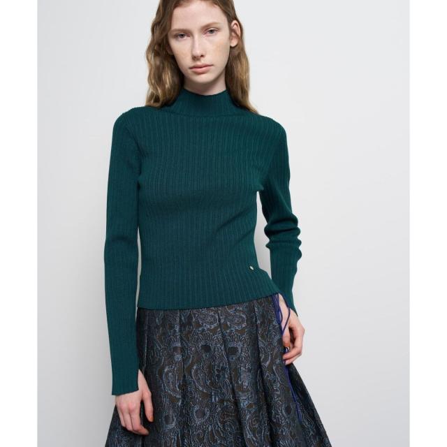 ランバン オン ブルー（LANVIN en Bleu）/ランダムリブハイネックニット_7