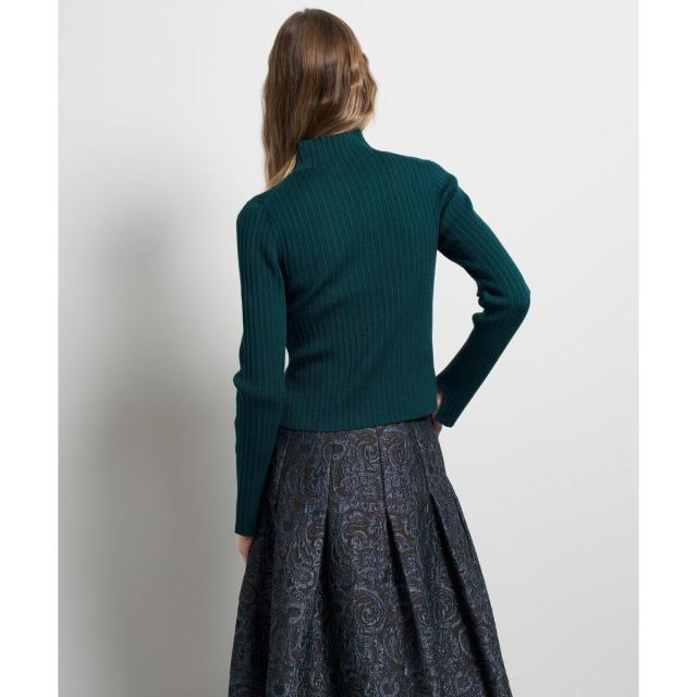 ランバン オン ブルー（LANVIN en Bleu）/ランダムリブハイネックニット_9