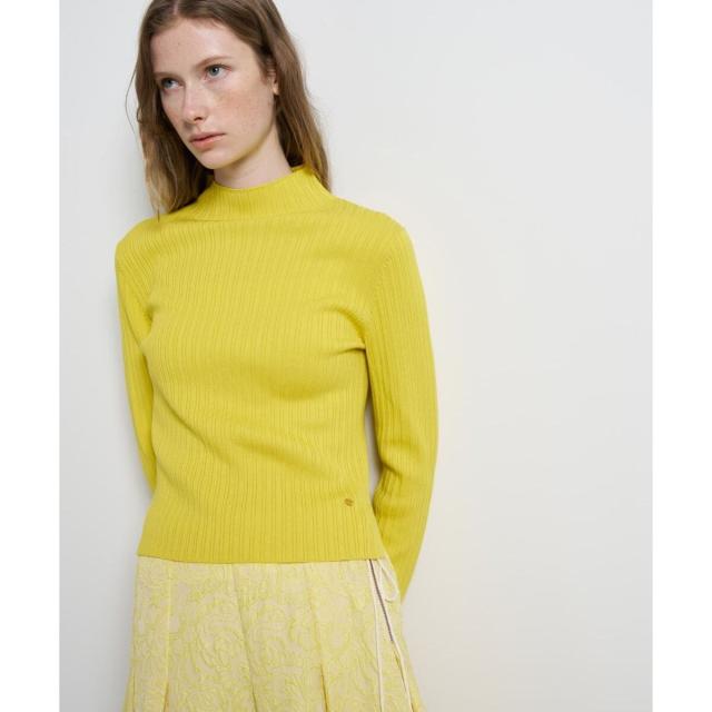ランバン オン ブルー（LANVIN en Bleu）/ランダムリブハイネックニット_15
