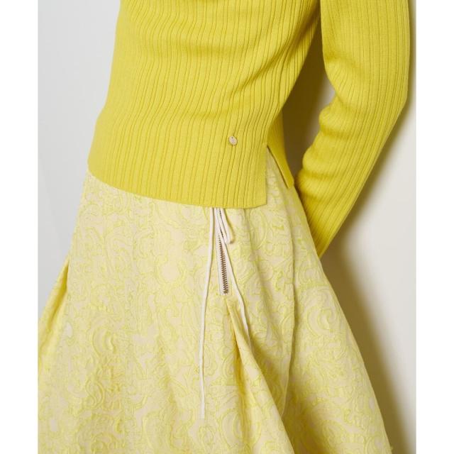 ランバン オン ブルー（LANVIN en Bleu）/ランダムリブハイネックニット_19