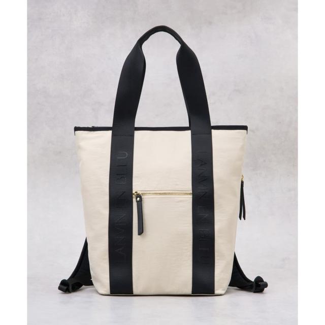 【NEW】ランバン オン ブルー（LANVIN en Bleu）/ロゴテープ2wayリュック