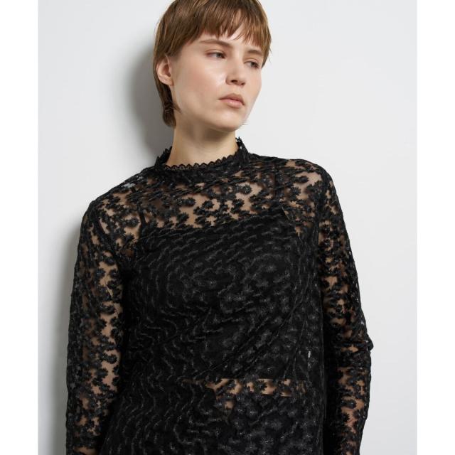 ランバン オン ブルー（LANVIN en Bleu）/フラワーチュールブラウス_1