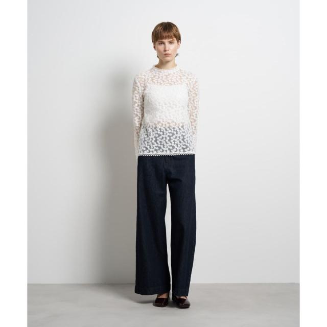 ランバン オン ブルー（LANVIN en Bleu）/フラワーチュールブラウス_2