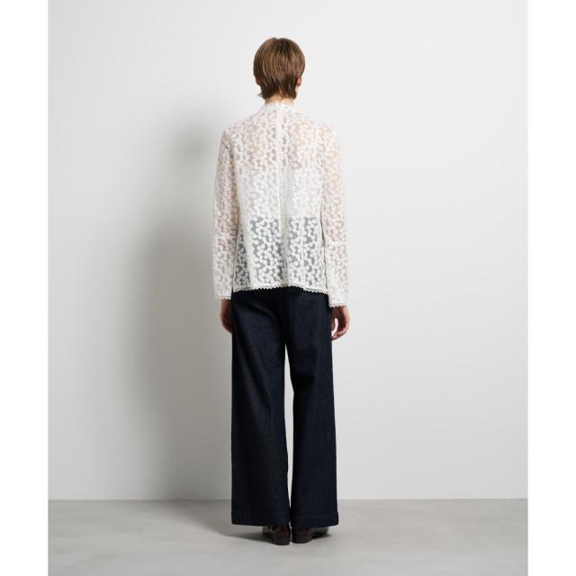 ランバン オン ブルー（LANVIN en Bleu）/フラワーチュールブラウス_4