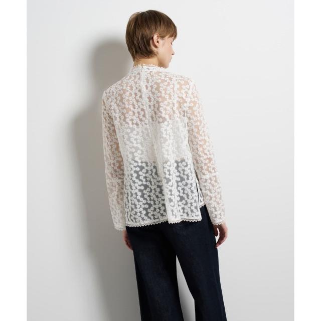 ランバン オン ブルー（LANVIN en Bleu）/フラワーチュールブラウス_7